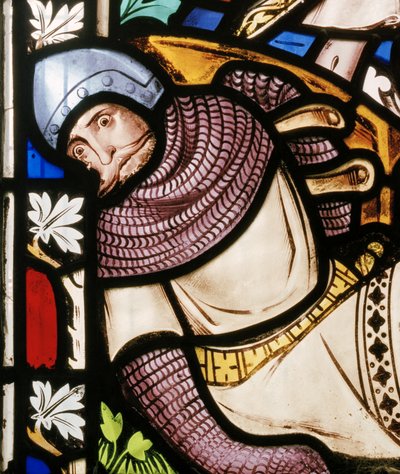 Moreton In Marsh, Sint David, Oostraam detail, Lavers & Barraud, Henry Stacy Marks, De Opstanding, 1858 door Henry Stacey Marks